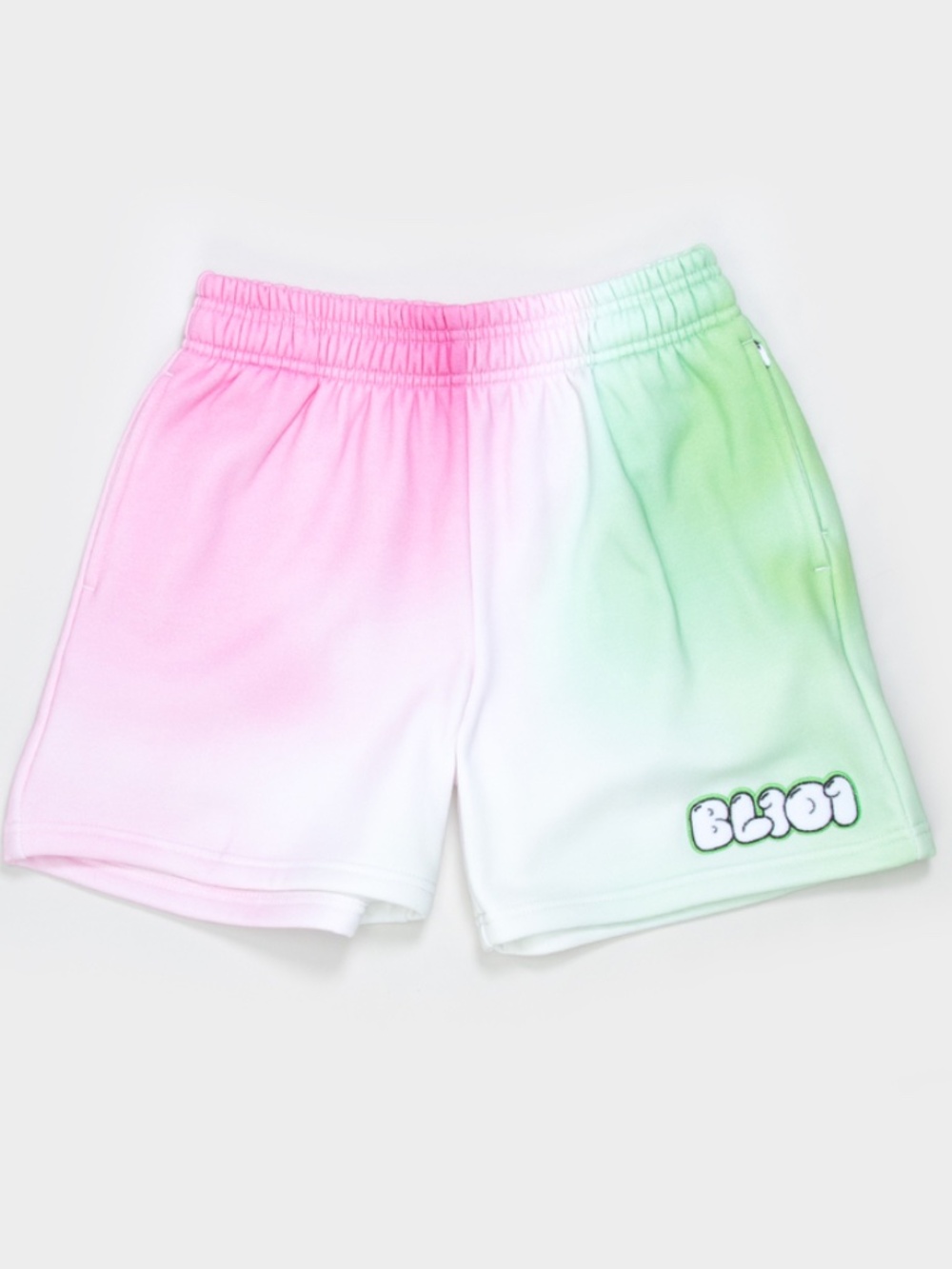 BASEBALL LIFESTYLE SOUR APPLE COTTON CANDY SWEAT SHORTS - SIZE MEDIUM